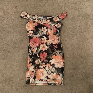 Off The Shoulder Floral Dress